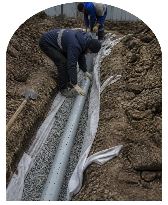 Профессиональный монтаж дренажной системы под ключ в Кирове